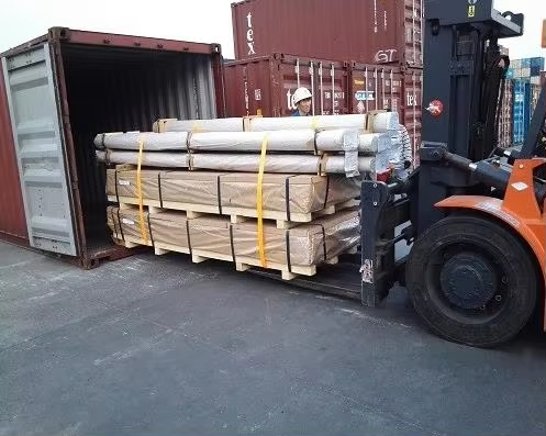 4x8 aluminum sheet export packing and container loading